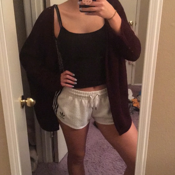 Brandy Melville Sweaters - burgundy brandy melville cardigan